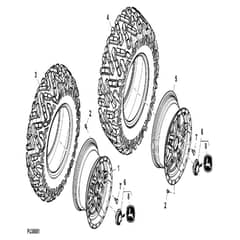 John Deere XUV865E - PC16095 - Wheels - ST1003121