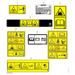John Deere XUV865E - PC16095 - Labels - ST1004152