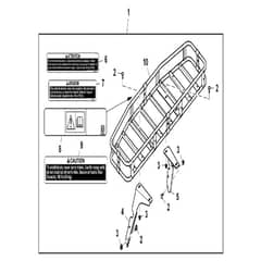 John Deere XUV865E - PC16095 - Hood Rack - ST1051412