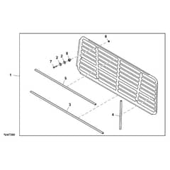 John Deere XUV865E - PC16095 - Rear Panel - ST905190