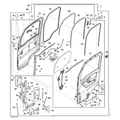 John Deere XUV865M - PC16092 - Door Kit - ST1004108
