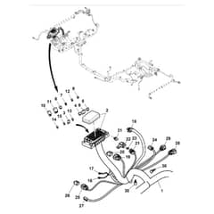 John Deere XUV865M - PC16092 - Chassis Wiring (2/4) - ST1004791
