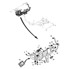 John Deere XUV865M - PC16092 - Chassis Wiring (3/4) - ST1004792