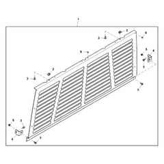 John Deere XUV865R - PC13099 - Rear Screen - ST868326