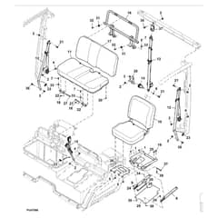 John Deere XUV865R - PC13099 - Bench Seat - ST896454