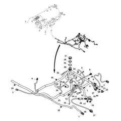 John Deere XUV865R - PC13099 - Chassis Wiring (6/6) - ST897157