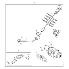 John Deere XUV865R - PC13099 - Winch Kit - ST900367