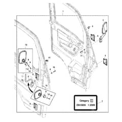 John Deere XUV865R - PC13099 - Side Mirrors - ST921634