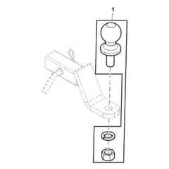 John Deere XUV865R - PC13099 - Hitch Ball - ST927202