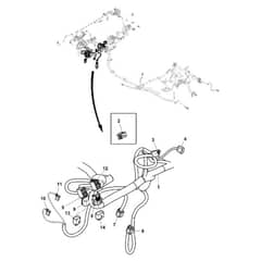 John Deere XUV865R - PC13099 - Chassis Wiring (5/6) - ST986737