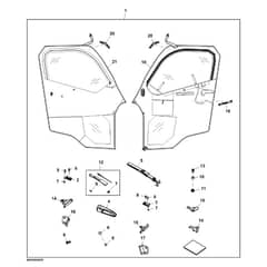 John Deere XUV865R - PC13099 - Canvas Door - ST986934