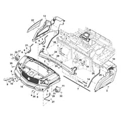 John Deere XUV865R - PC16097 - Bumper (050001 - ) - ST1033491