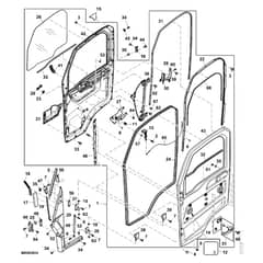 John Deere XUV865R - PC16097 - Door Kit - ST1050784