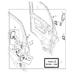John Deere XUV865R - PC16097 - Side Mirrors - ST921634