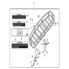 John Deere XUV875R - PC16760 - Hood Rack - ST1051412