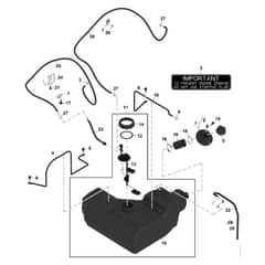 John Deere XUV875R - PC16760 - Fuel Tank - ST1804188