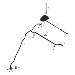 John Deere XUV875R - PC16760 - Antenna With - ST1838108