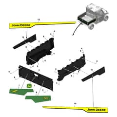 John Deere XUV875R - PC16760 - Panel - ST1969788