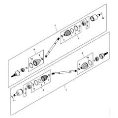 John Deere XUV875R - PC16760 - Rear Axle - ST1970268