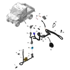 John Deere XUV875R - PC16760 - Cab Wiring - ST1999708