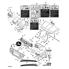 John Deere XUV - PC11574 - Hood - ST737544