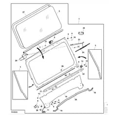 John Deere XUV - PC11574 - Glass Windshield - ST767551