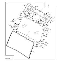 John Deere XUV - PC16756 - Windshield Kit - ST1024912
