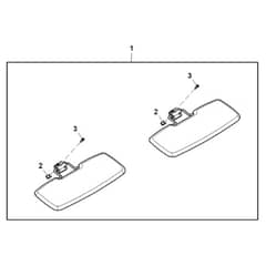 John Deere XUV - PC16756 - Visor Kit - ST1035361