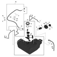 John Deere XUV - PC16756 - Fuel Tank - ST1805648