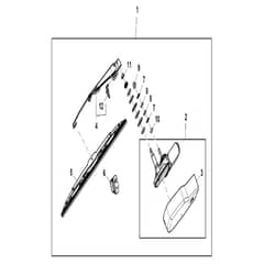 John Deere XUV - PC16756 - Windshield Wiper - ST868352