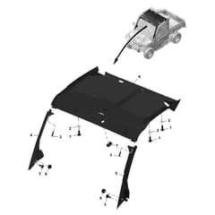 John Deere XUV - PC16757 - Cab Headliner - ST1972888