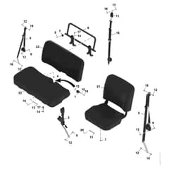 John Deere XUV - PC16758 - Bench Seat - ST1820128