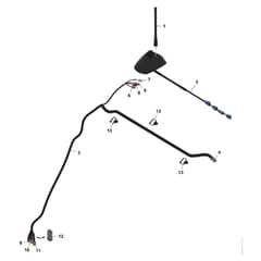 John Deere XUV - PC16758 - Antenna With - ST1838108