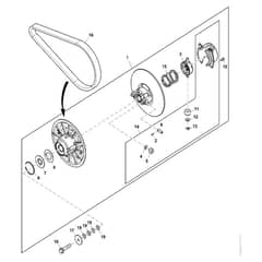 John Deere XUV - PC16758 - Secondary Clutch - ST1853088