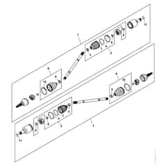 John Deere XUV - PC16758 - Rear Axle - ST1970268