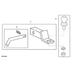 John Deere XUV - PC16759 - Drawbar - ST1009083