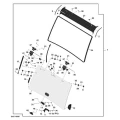 John Deere XUV - PC16759 - Windshield Kit - ST2078948