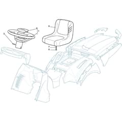 XX 220 HD - 2007 - 299942276/TE7 - Castel Garden Ride On Mower Seat Diagram