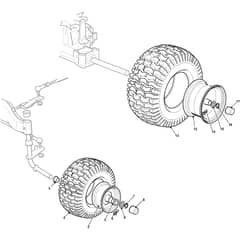 XX 220 HD - 2016-2022 - 2T1320673/C16 - Castel Garden Ride On Mower Wheel Diagram