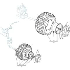 XX 220 HD - 2009 - 2T6682673/09M - Castel Garden Ride On Mower Wheel Diagram