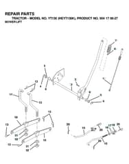 Husqvarna Yt130 - Mower Lift & Deck Lift