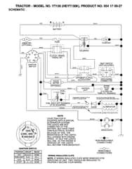Husqvarna Yt130 - Schematic