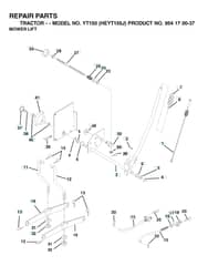Husqvarna Yt150 - Mower Lift & Deck Lift
