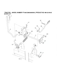 Husqvarna Yt1942 - Mower Lift & Deck Lift