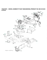 Husqvarna Yt1942 T - Chassis & Enclosures