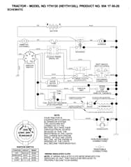 Husqvarna Yth130 - Schematic