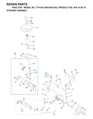 Husqvarna Yth145 - Steering