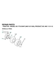 Husqvarna Yth150 Xp - Wheels & Tyres
