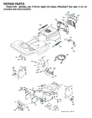 Husqvarna Yth151 - Chassis & Enclosures