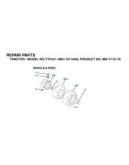 Husqvarna Yth151 - Wheels & Tyres
